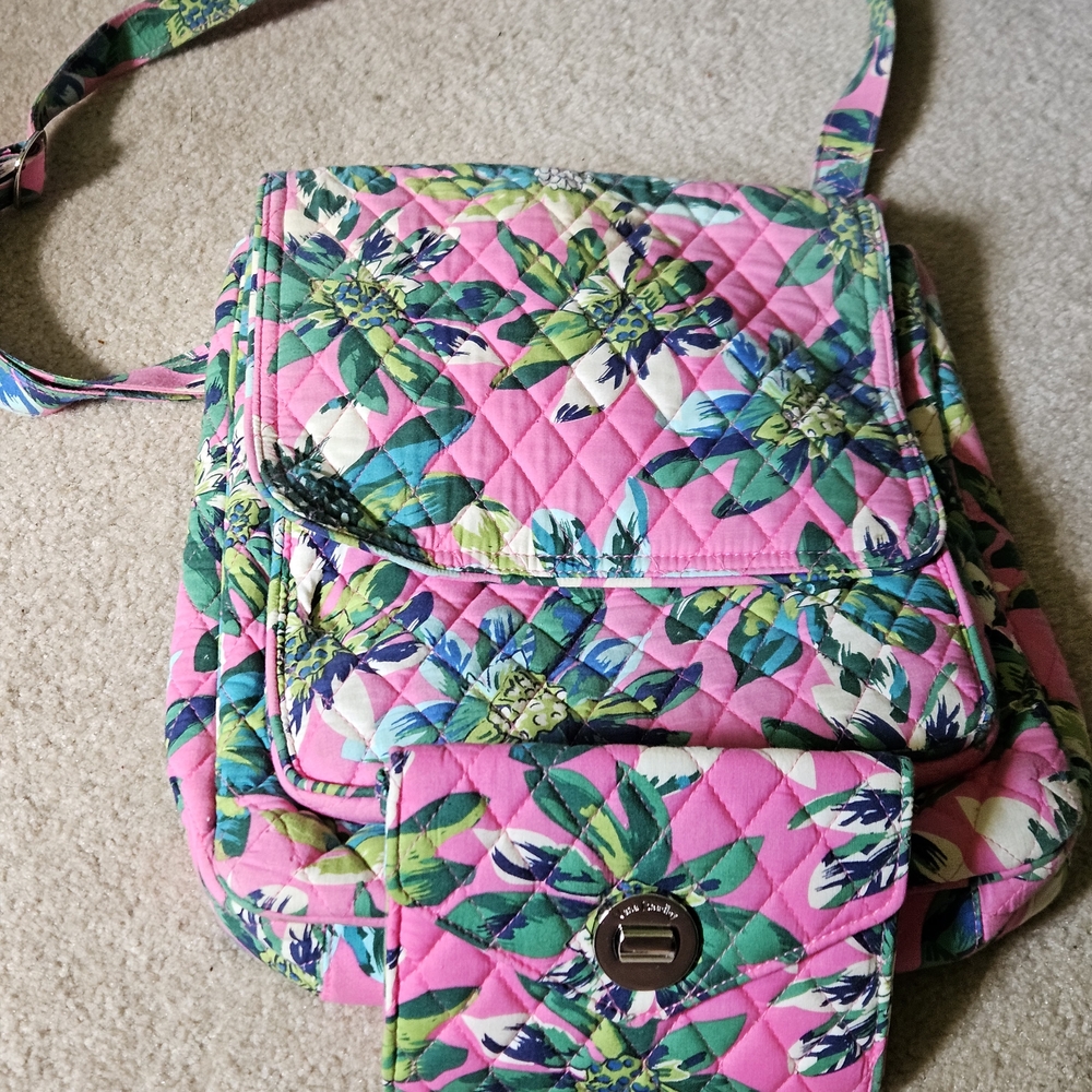 Floral Pink Quilted Women's Bag